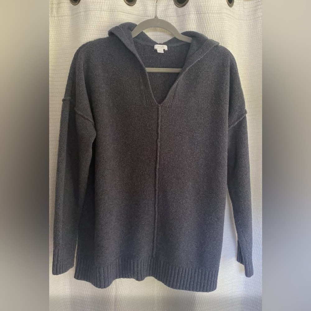 J Jill wool hoodie navy